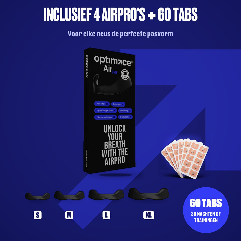 Inclusief 4 AirPro's + 60 tabs #black