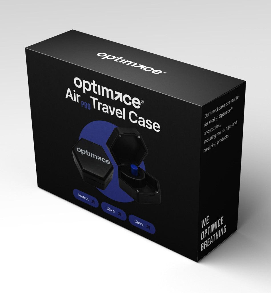 OPTIMICE Travel Case open met neusstrips